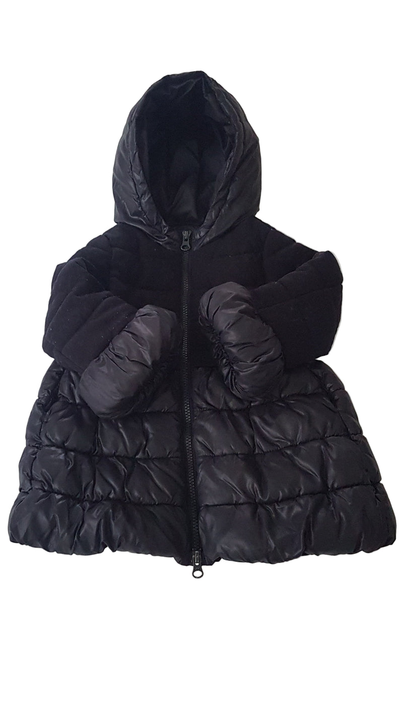 BENETTON FEKETE SZÍNŰ, CSAJOS KISLÁNY KABÁT 92