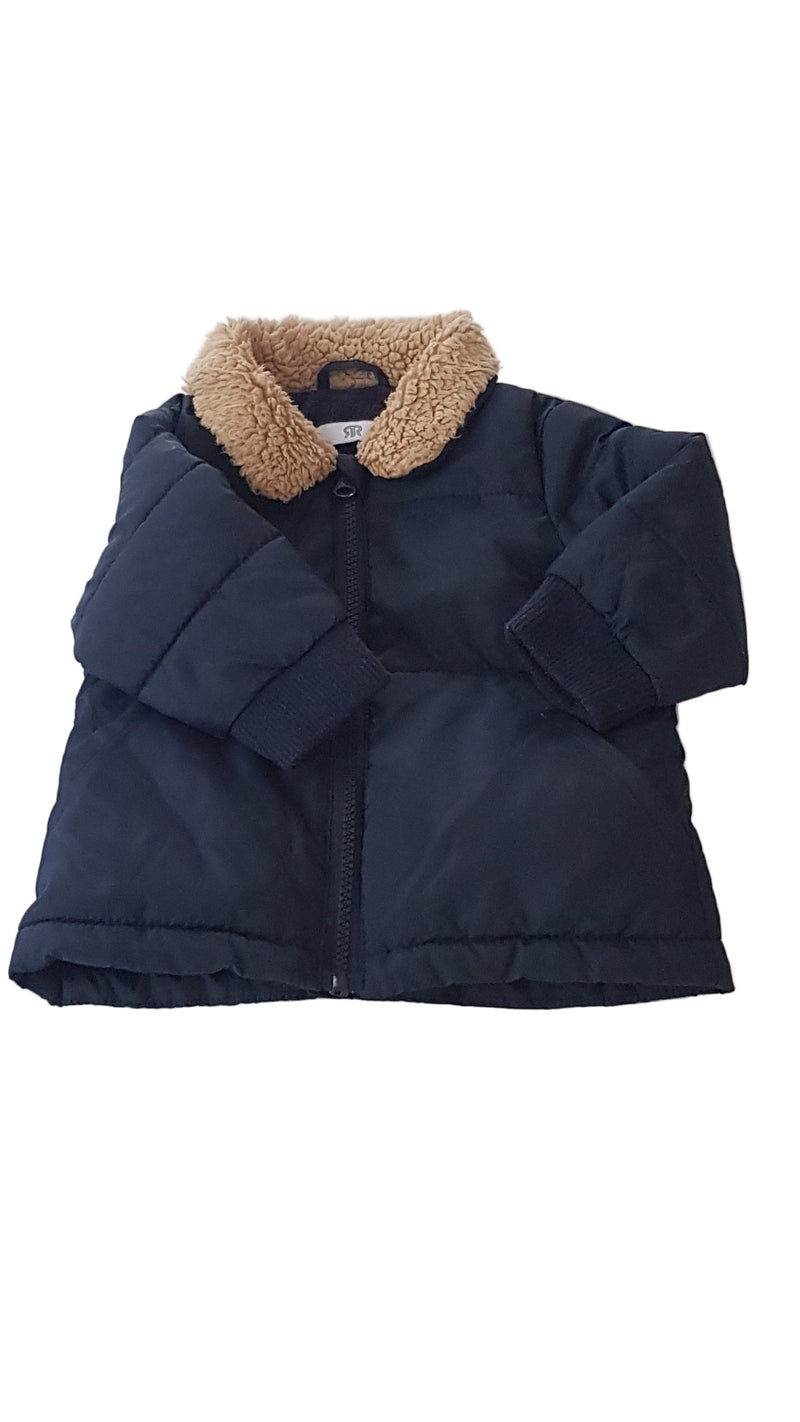 LA REDOUTE SÖTÉTKÉK, FRANCIA DESIGNER KISFIÚ KABÁT 68