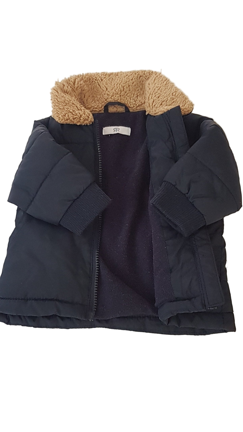 LA REDOUTE SÖTÉTKÉK, FRANCIA DESIGNER KISFIÚ KABÁT 68