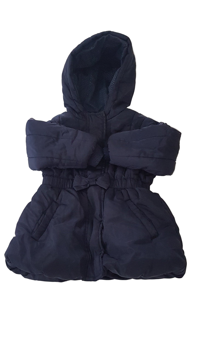 M&S SÖTÉTKÉK, MASNIS  KISLÁNY KABÁT 80-86