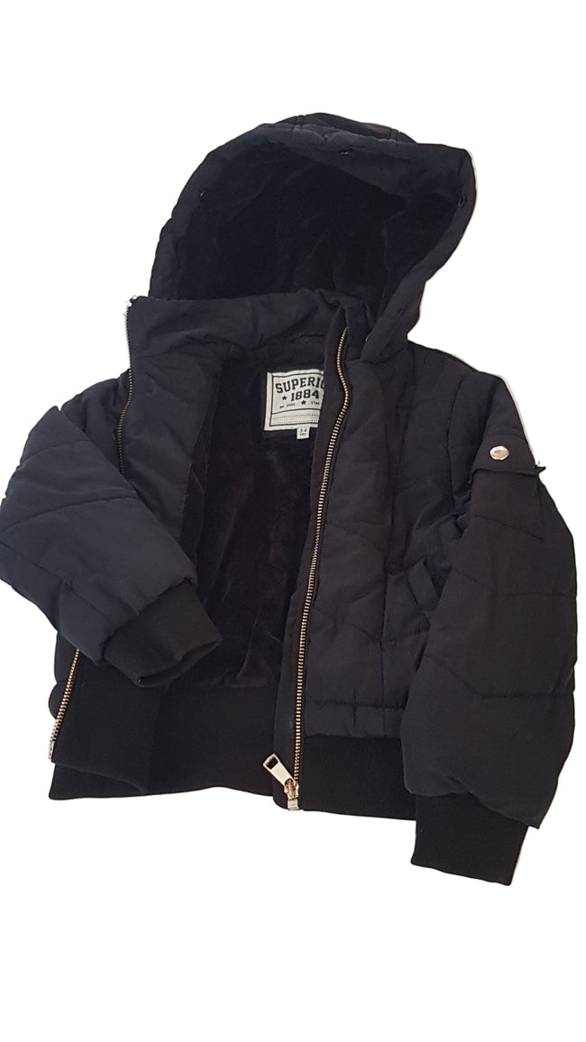 M&S FEKETE SZÍNŰ , TRENDI KISLÁNY DZSEKI  104 Main Image