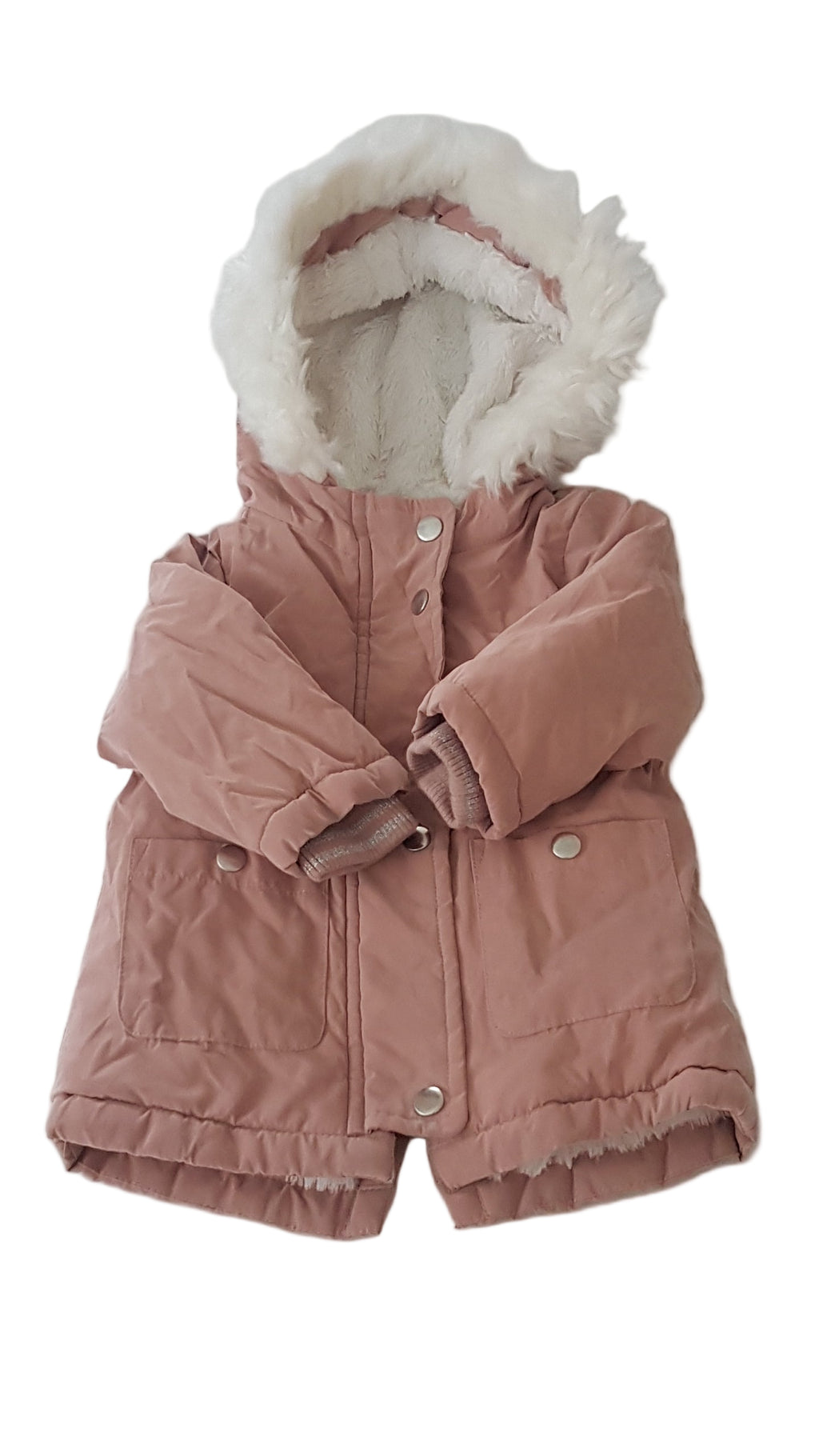 PRIMARK  PÚDER SZÍNŰ KISLÁNY KABÁT  74