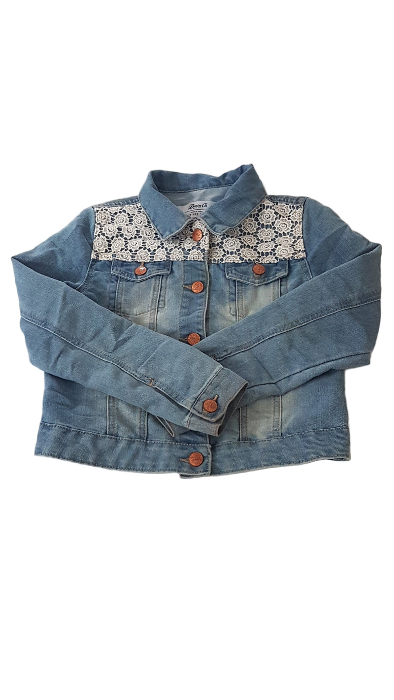 DENIM CO. KOPTATOTT KISLÁNY FARMERDZSEKI 152