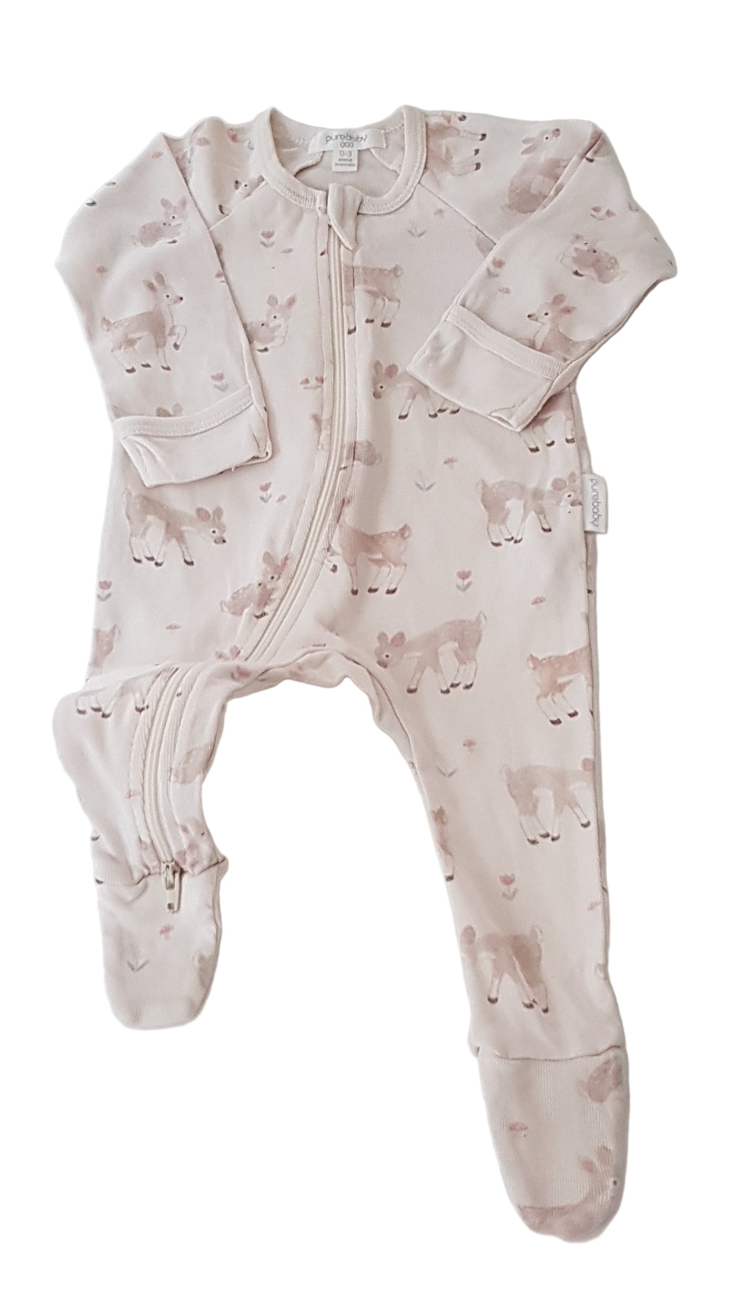 PUREBABY CUKI ŐZIKÉS KISLÁNY RUGDALÓZÓ 62