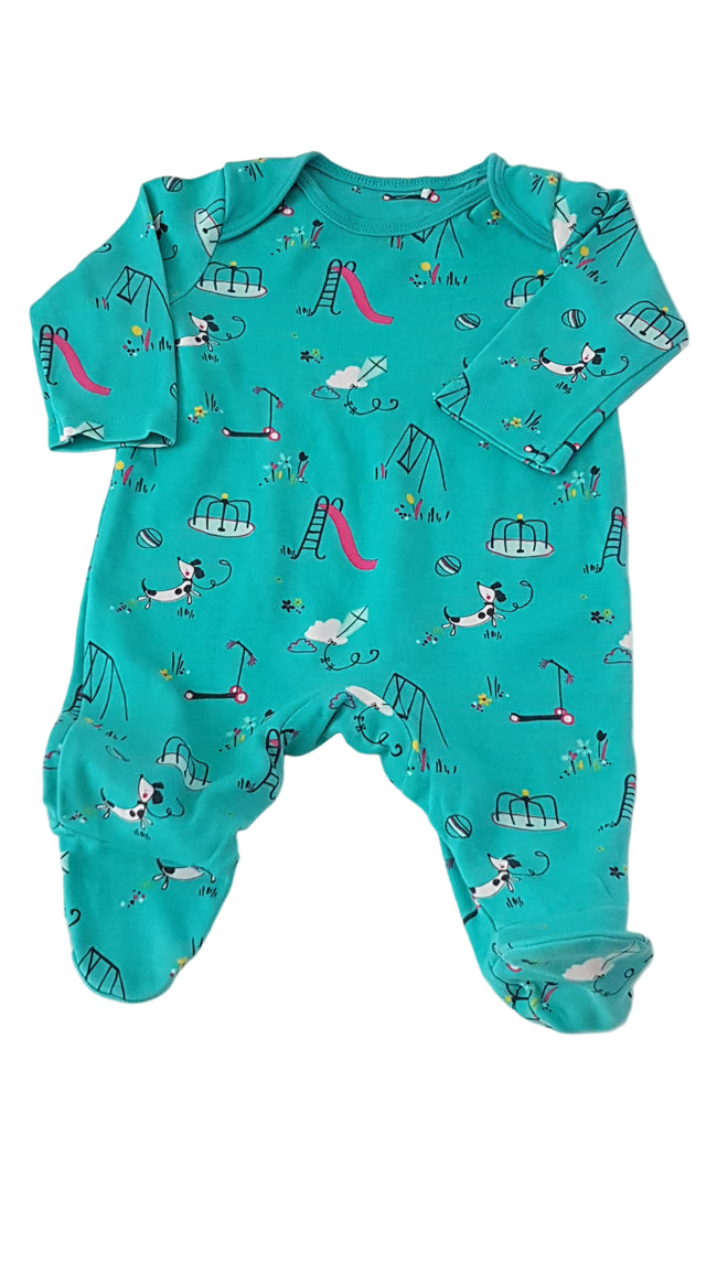 MOTHERCARE VIDÁM MINTÁS KISLÁNY RUGDALÓZÓ 62 Hover Image