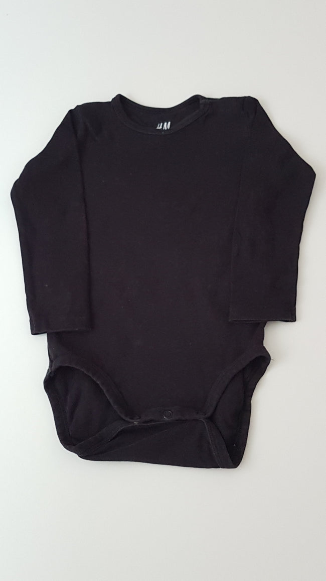 H&M FEKETE SZÍNŰ, UNISEX ORGANIKUS PAMUT BODY 86 Hover Image