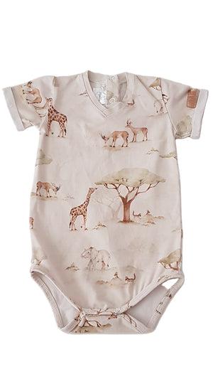 MAKHA SZAFARI MINTÁS UNISEX BODY 86