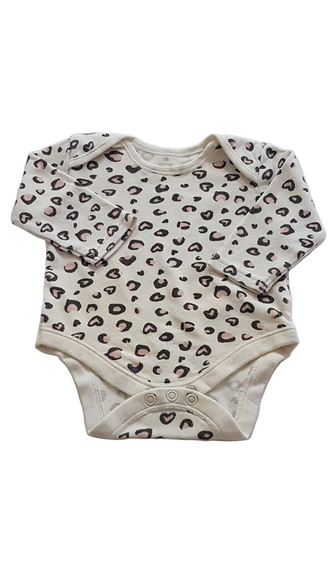 PRIMARK OCELOT MINTÁS KISLÁNY BODY 62 Hover Image