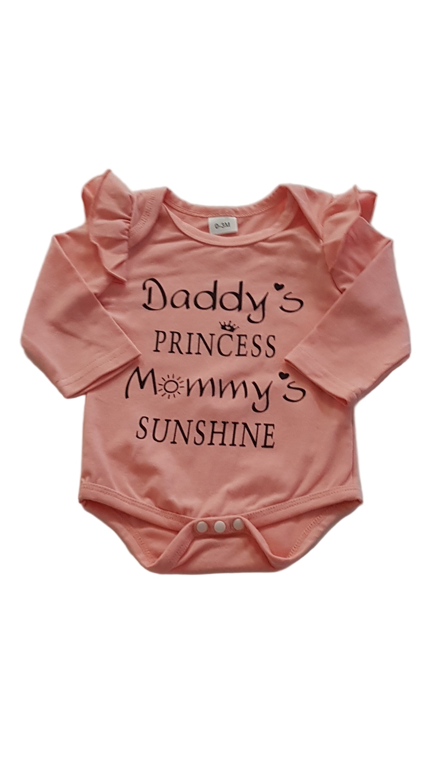 DADDY'S PRINCESS MOMMY'S SUNSHINE FELIRATOS KISLÁNY BODY 62