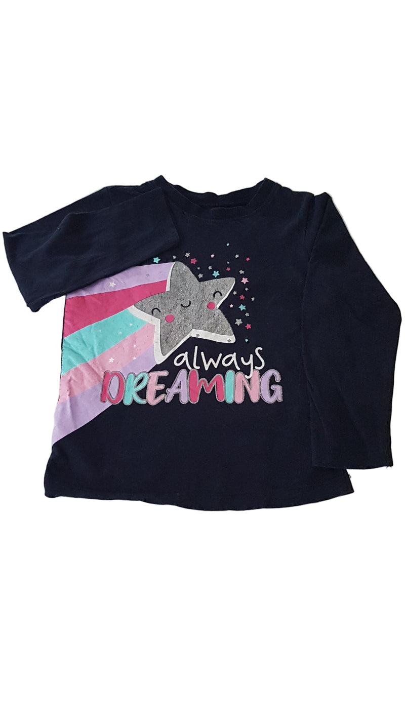 KIDS CSILLÁMOS, FELIRATOS KISLÁNY FELSŐ  110-116