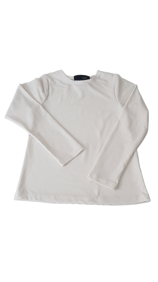 ZAZA FEHÉR SZÍNŰ KISLÁNY FELSŐ 122-128 Hover Image