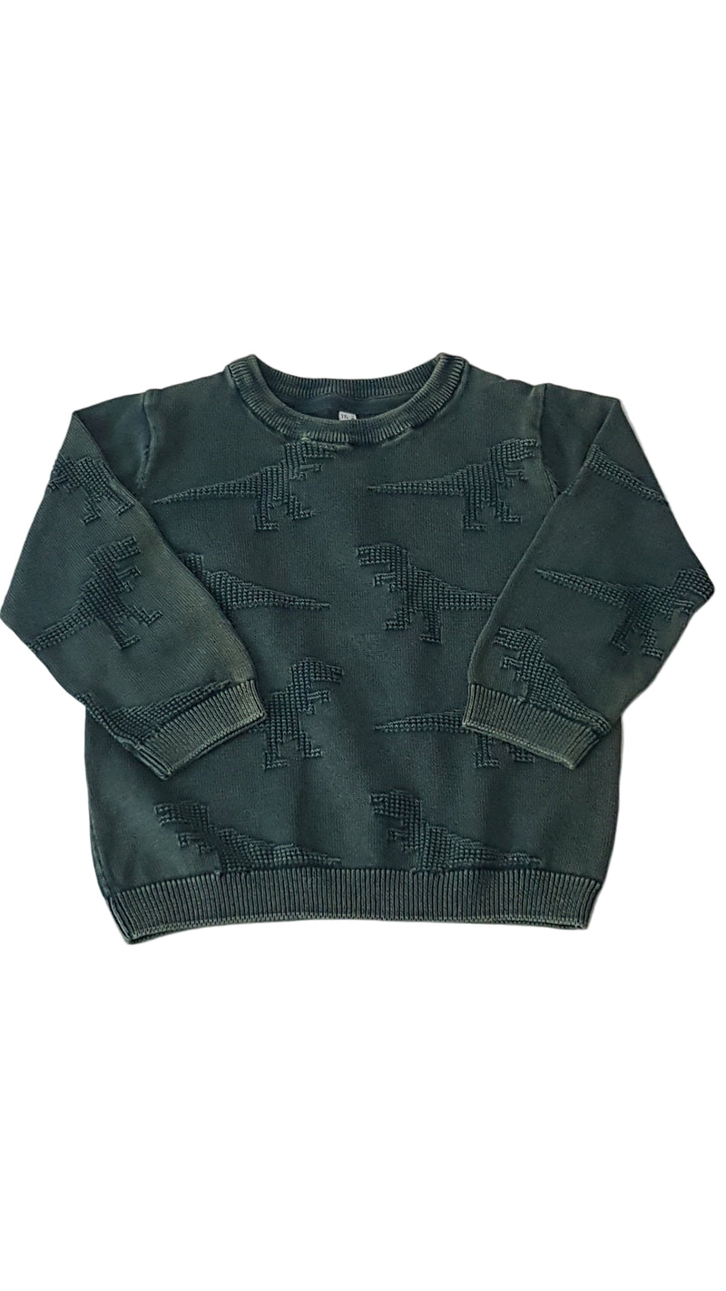 M&S KOPTATOTT, DINÓS KISFIÚ PULÓVER 92