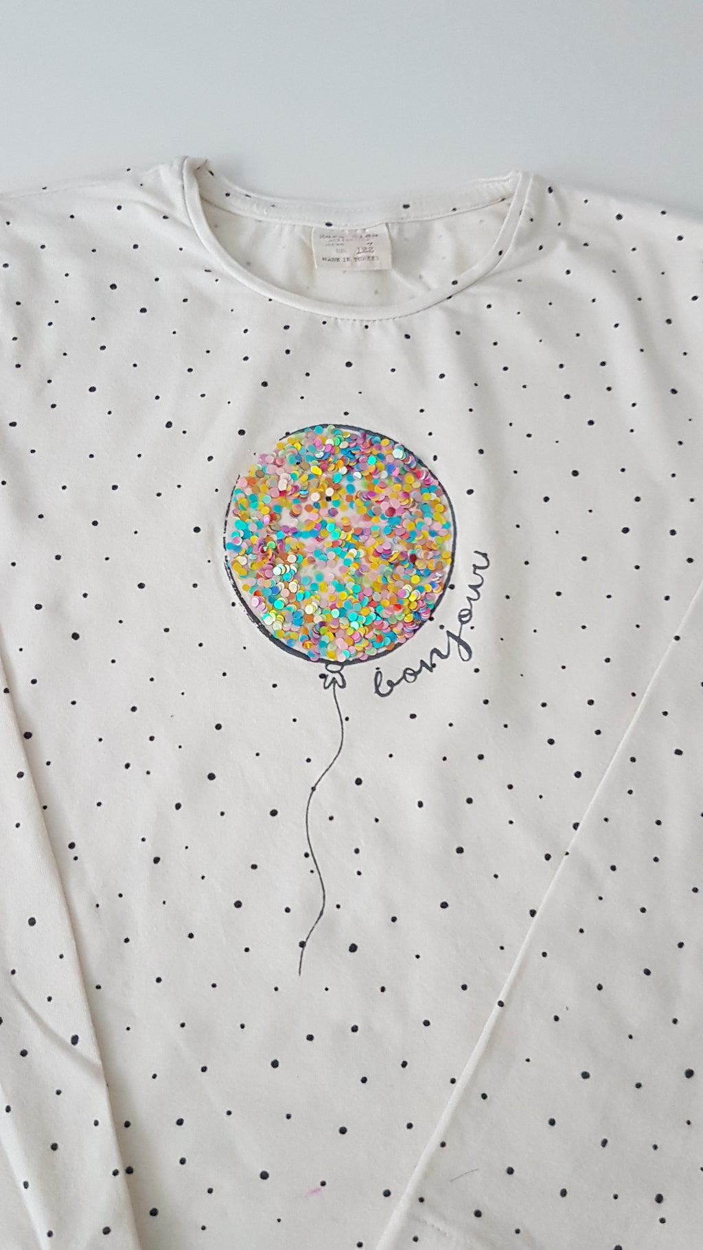 ZARA KIDS SZÍNES FLITTERES KISLÁNY FELSŐ 122