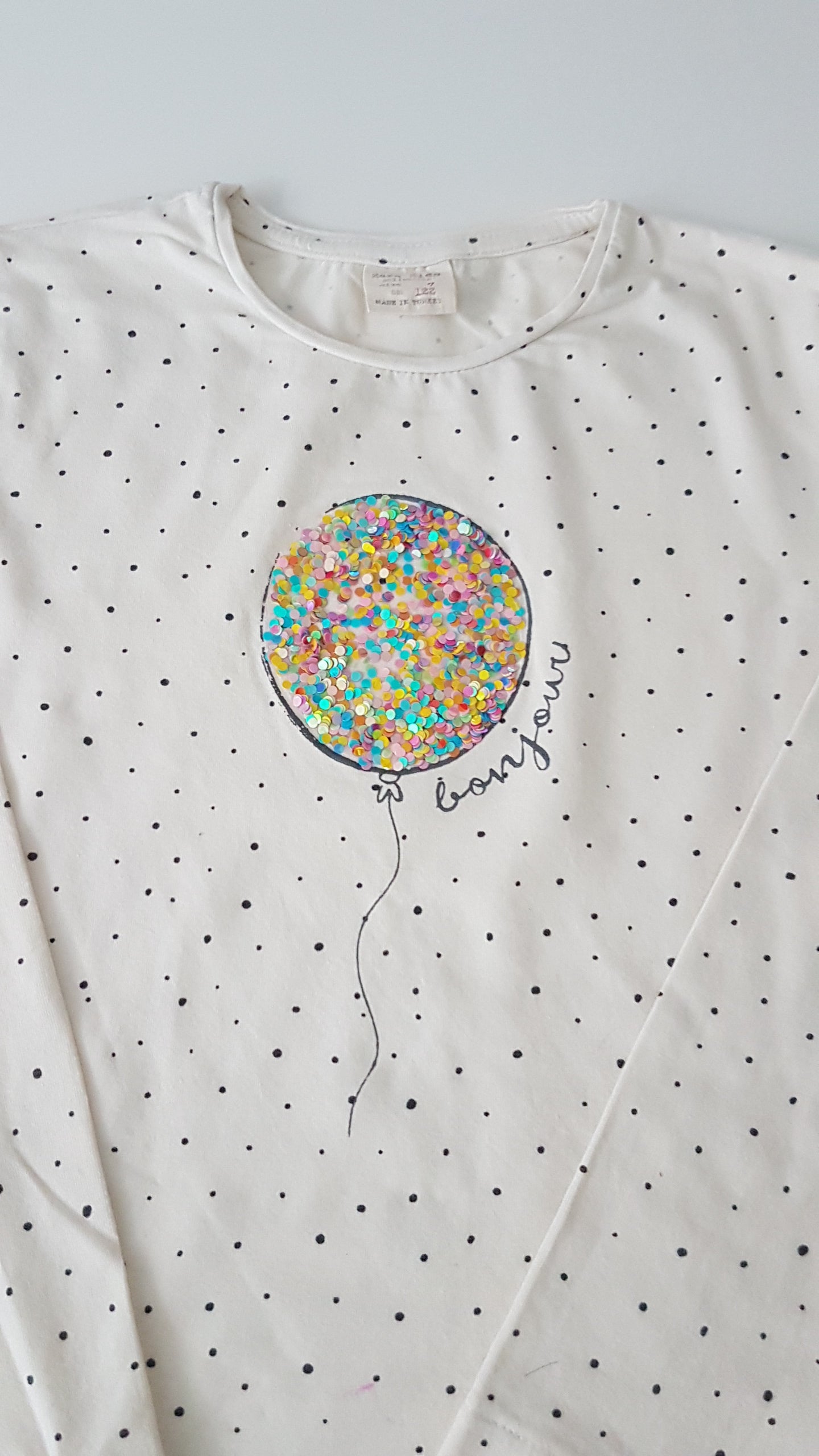 ZARA KIDS SZÍNES FLITTERES KISLÁNY FELSŐ 122