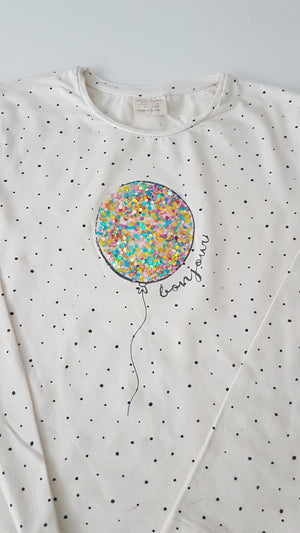 ZARA KIDS SZÍNES FLITTERES KISLÁNY FELSŐ 122