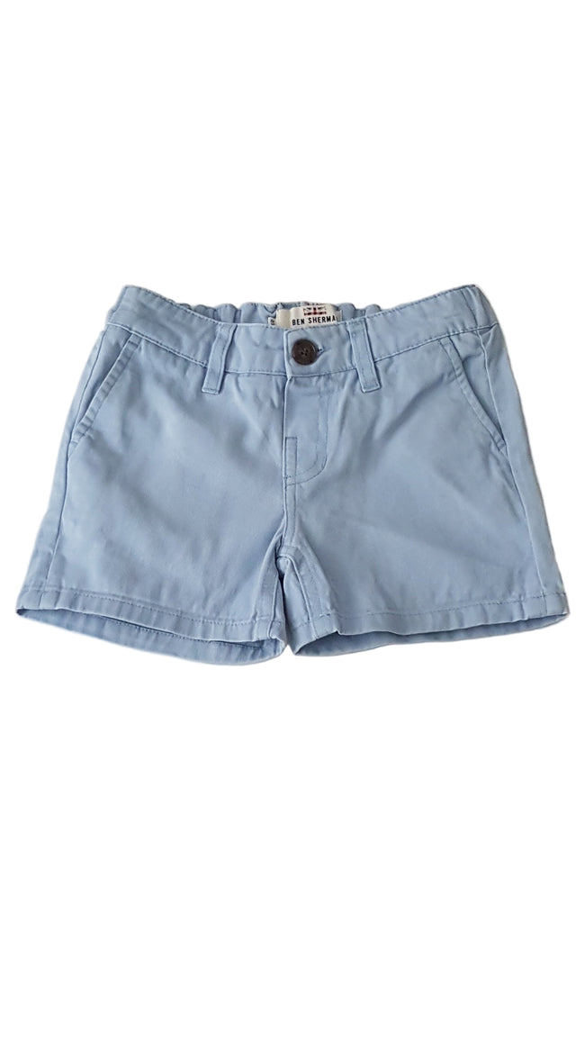 BEN SHERMAN ELEGÁNS, VILÁGOSKÉK KISFIÚ RÖVIDNADRÁG GUMIS DERÉKRÉSSZEL  98 Hover Image