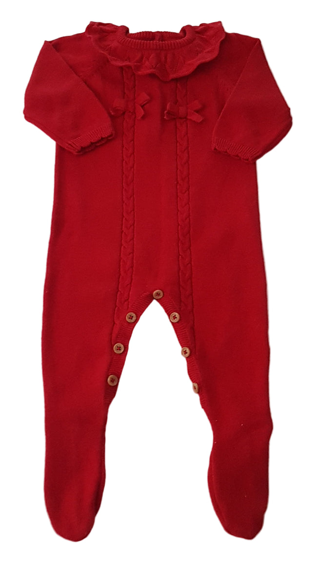 MATALAN PIROS SZÍNŰ , KÖTÖTT KISLÁNY RUGDALÓZÓ 62 Hover Image