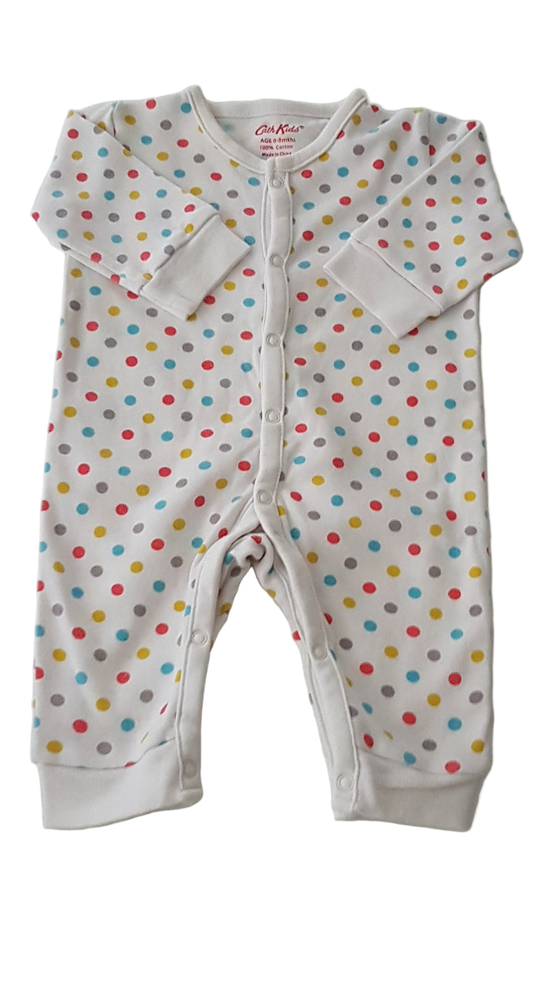 CATH KIDS SZÍNES PÖTTYÖS KISLÁNY RUGDALÓZÓ 56-62