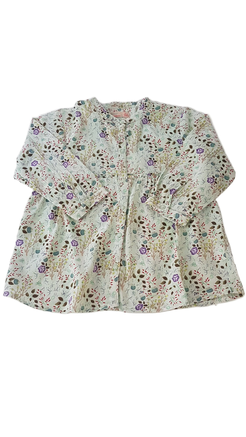 WEVEN COLLECTION CSODASZÉP , VIRÁGOS KISLÁNY TUNIKA BLÚZ 104