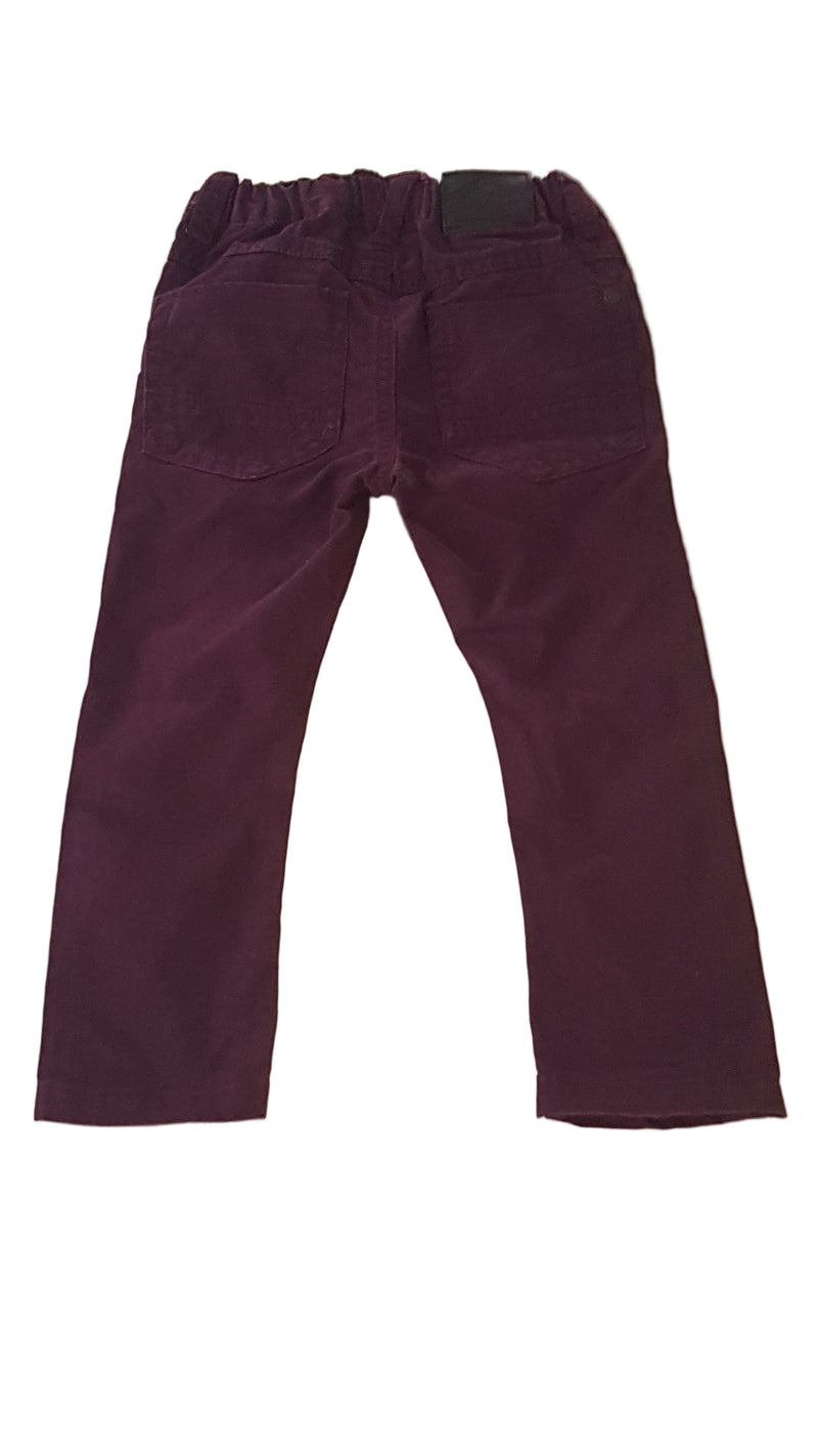 NEXT BURGUNDI SZÍNŰ  KISFIÚ NADRÁG ÁLLÍTHATÓ GUMIS DERÉKRÉSSZEL 92