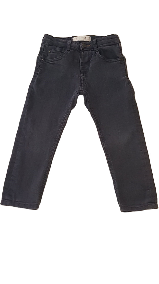 ZARA DENIM KISFIÚ FARMERNADRÁG ÁLLÍTHATÓ GUMIS DERÉKRÉSSZEL 98 Hover Image