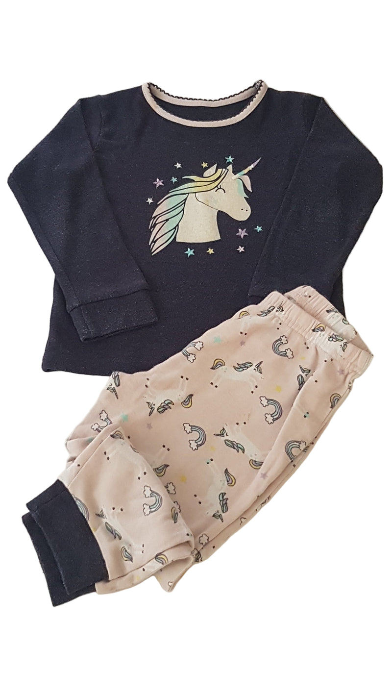 PRIMARK UNICORNIS KISLÁNY PIZSAMA  98