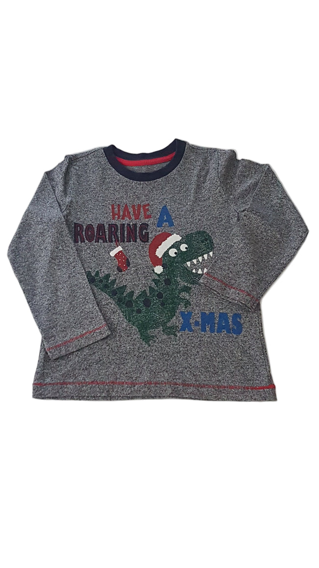 MATALAN KARÁCSONYI DÍNÓS  KISFIÚ FELSŐ 98 Hover Image