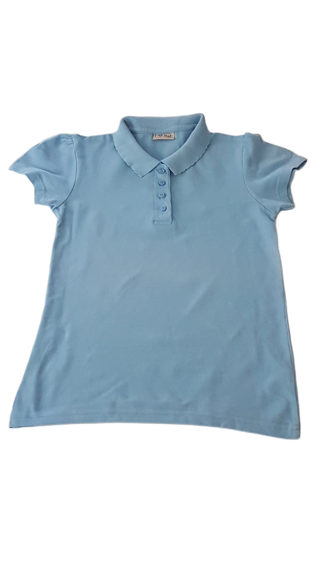 NEXT VILÁGOSKÉK , GOMBOS GALLÉROS KISLÁNY PÓLÓ 146 Hover Image