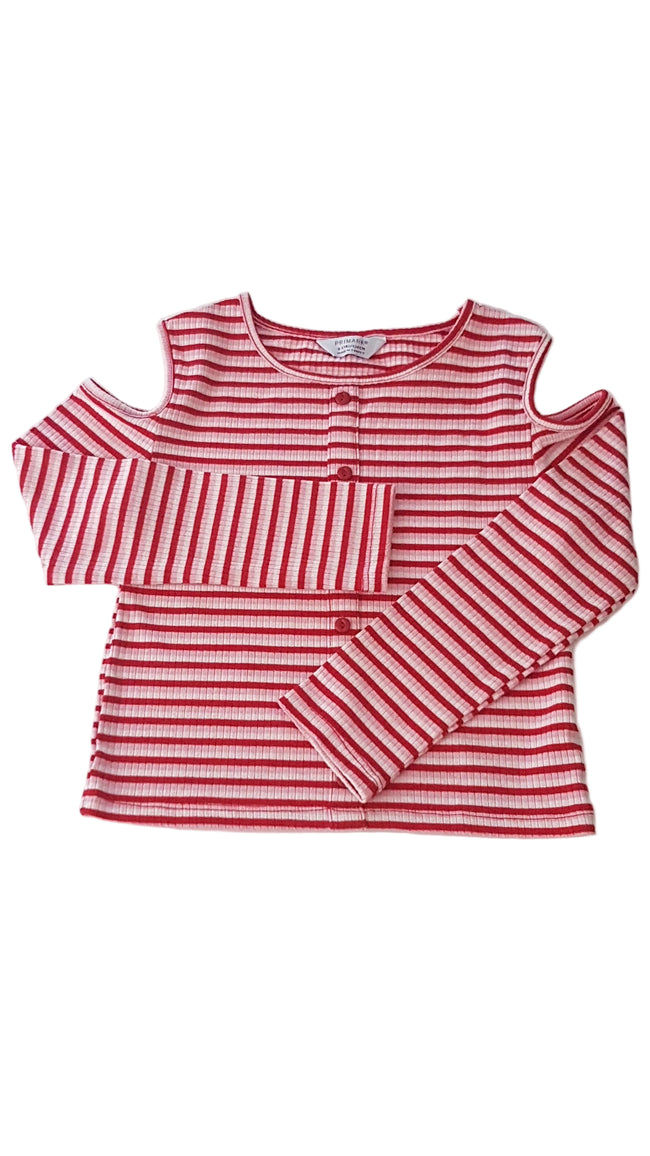 PRIMARK CSÍKOS, CSAJOS  KISLÁNY FELSŐ  134 Hover Image