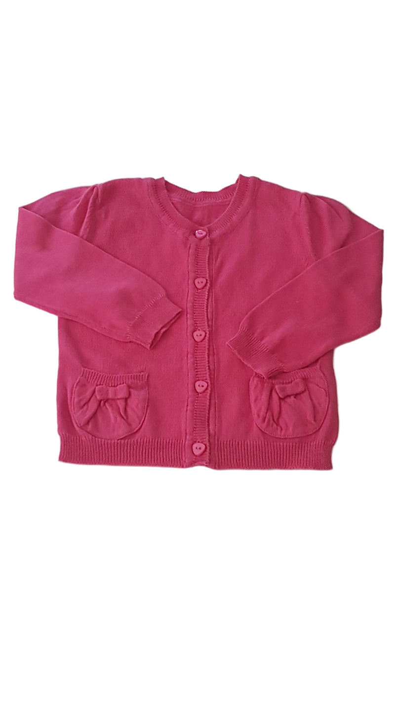 M&S PINK SZÍNŰ KISLÁNY KARDIGÁN 74-80