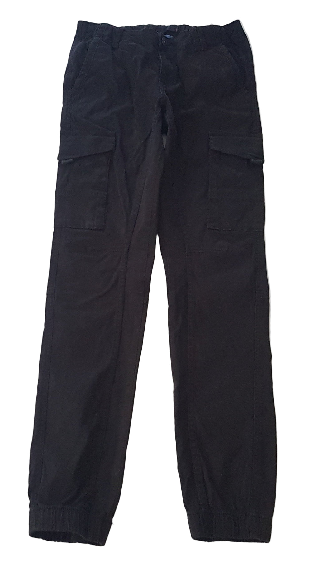 JACKS&JONES FEKETE SZÍNŰ KISFIÚ JOGGER ÁLLÍTHATÓ GUMIS DERÉKRÉSSZEL 164