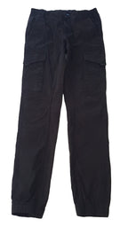 JACKS&JONES FEKETE SZÍNŰ KISFIÚ JOGGER ÁLLÍTHATÓ GUMIS DERÉKRÉSSZEL 164