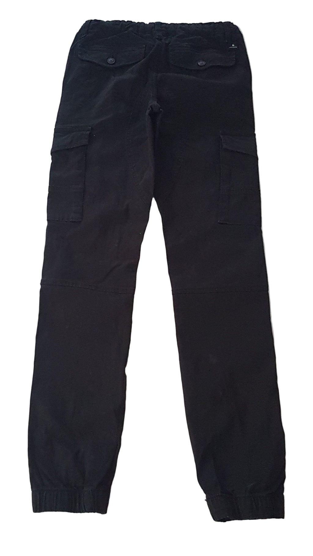 JACKS&JONES FEKETE SZÍNŰ KISFIÚ JOGGER ÁLLÍTHATÓ GUMIS DERÉKRÉSSZEL 164