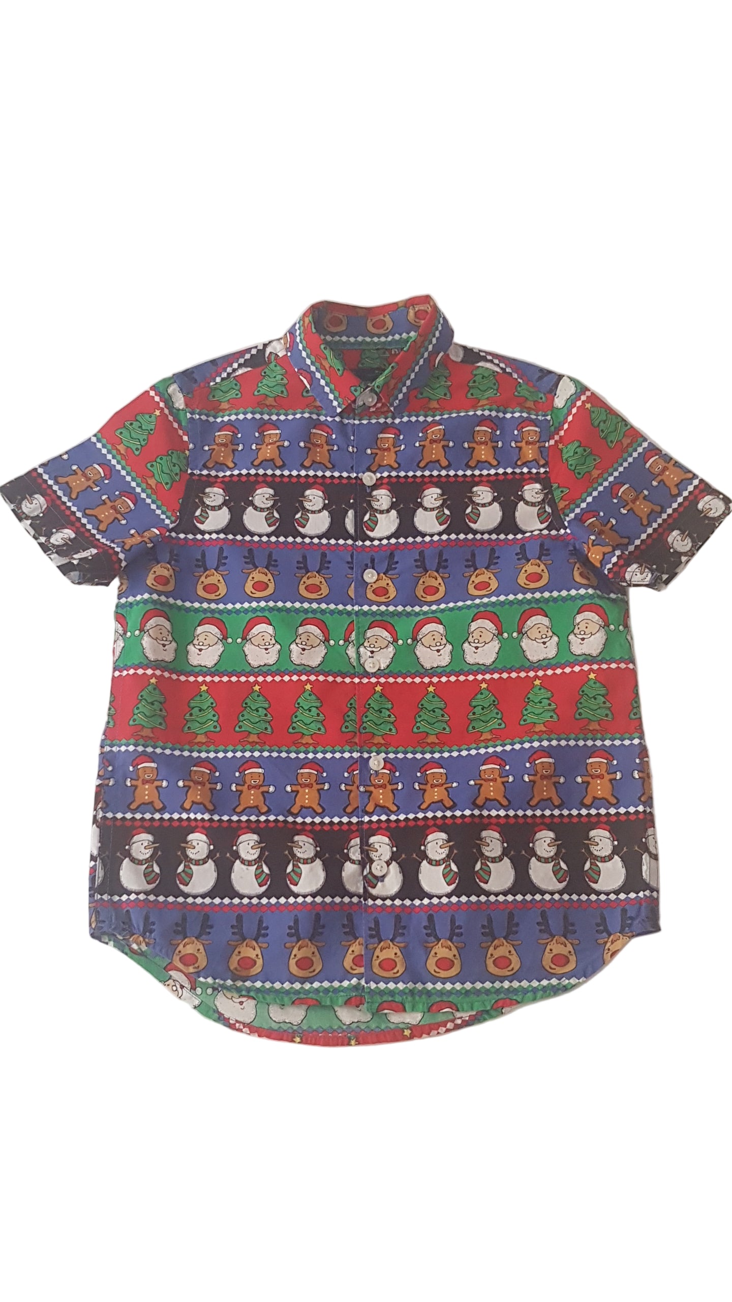 NEXT KARÁCSONYI MINTÁS KISFIÚ ING 122