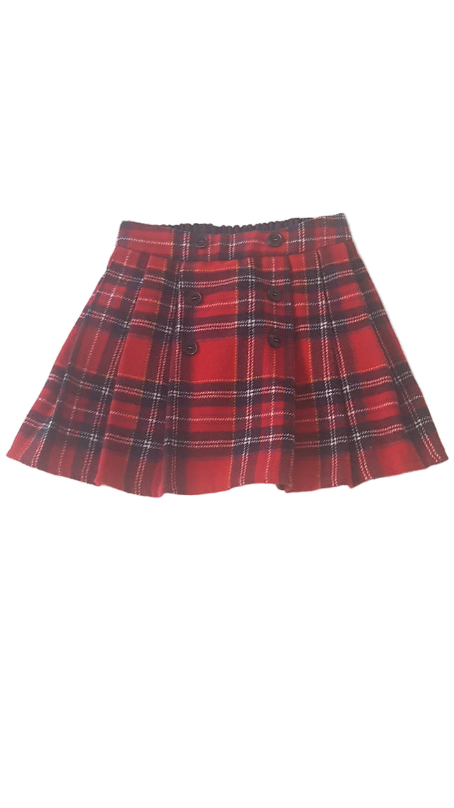 TU KIDS KOCKÁS SZOKNYA  GUMIS DERÉKRÉSSZEL 92-98 Hover Image