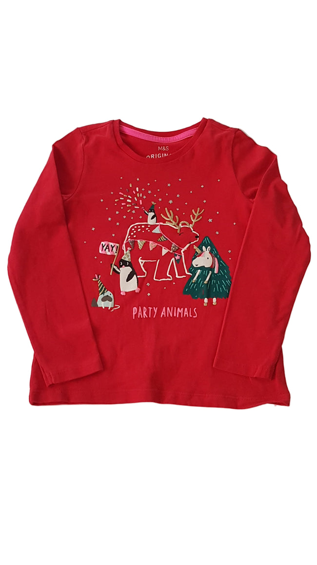 M&S KARÁCSONYOS KISLÁNY FELSŐ 110 Hover Image