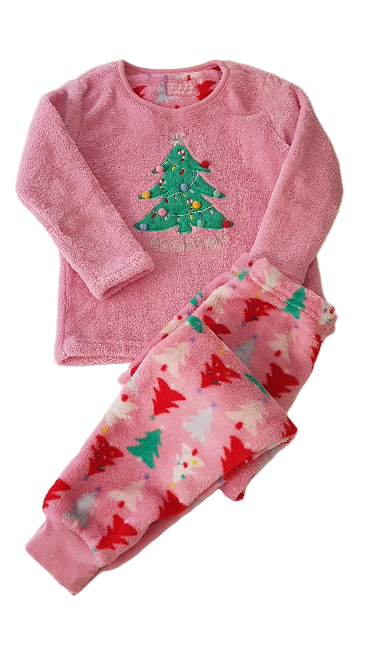 PRIMARK KARÁCSONYOS, THERMO KISLÁNY PIZSAMA 110