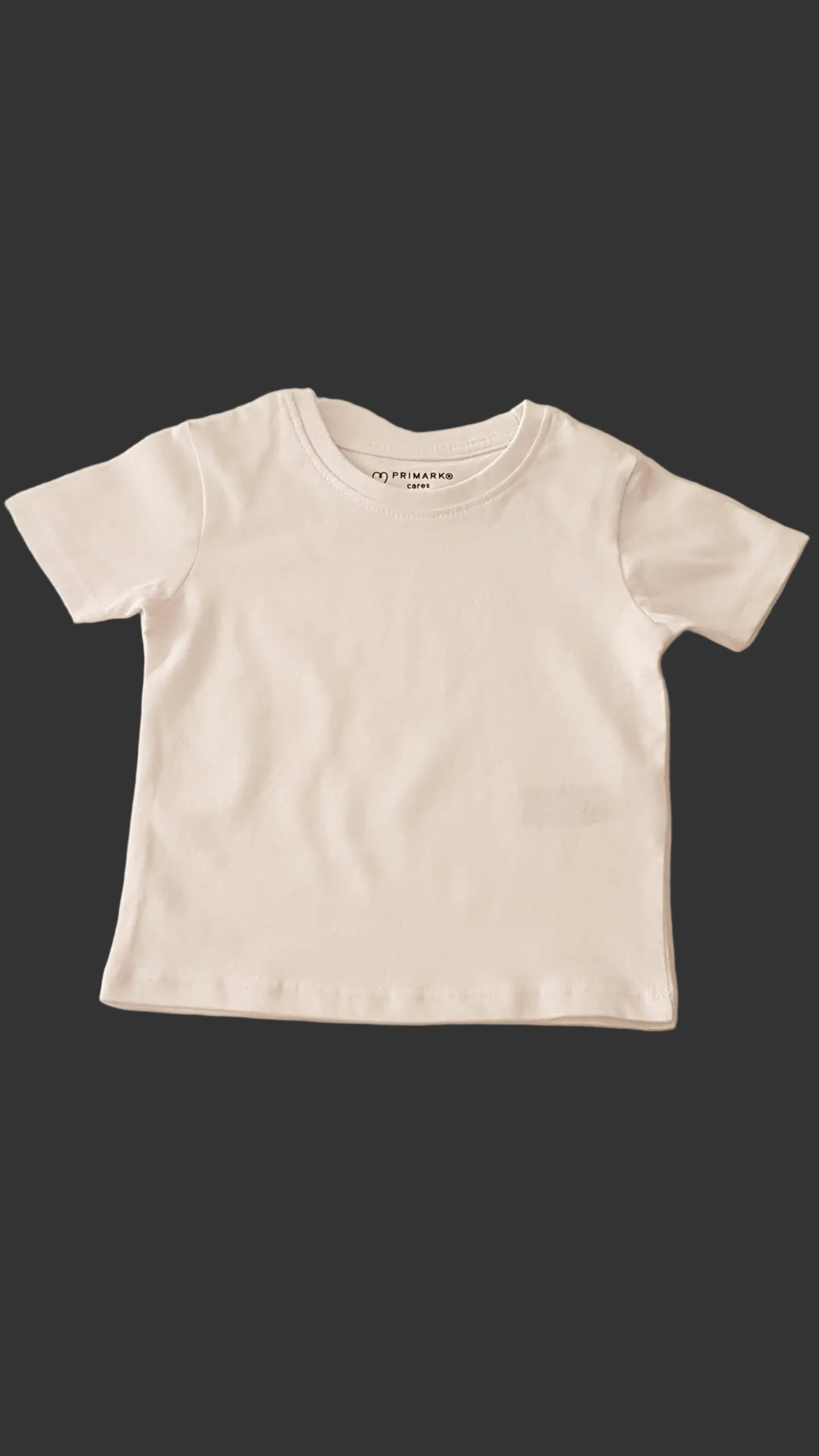 ÚJ PRIMARK FEHÉR SZÍNŰ UNISEX PAMUT PÓLÓ 80