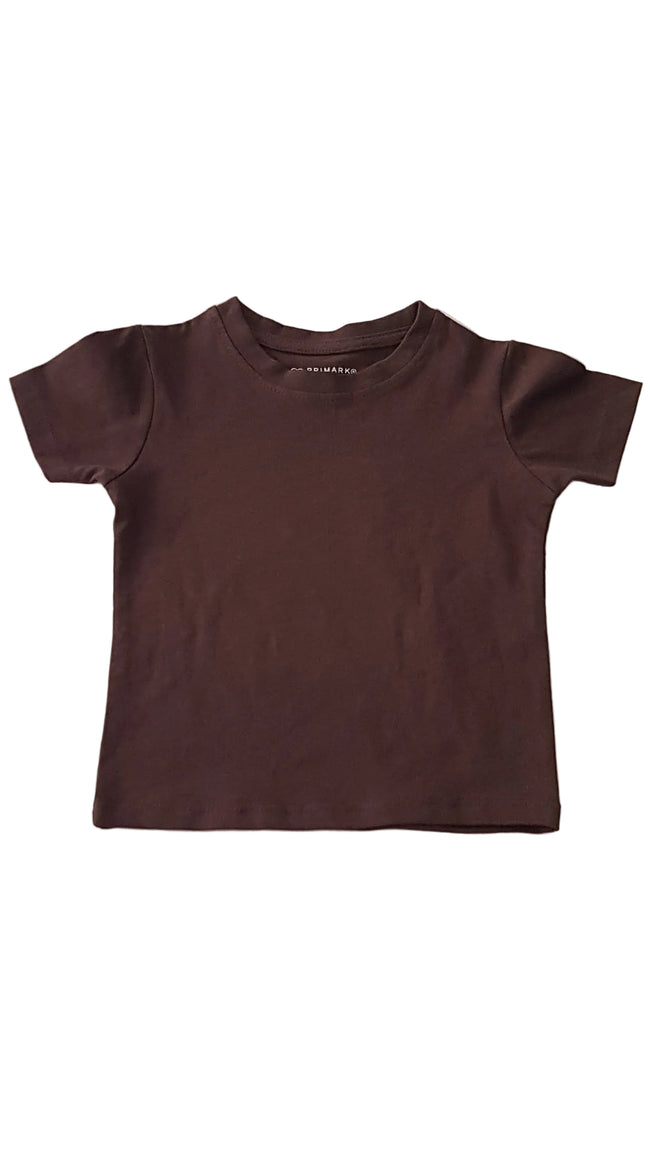 ÚJ PRIMARK BARNA SZÍNŰ KISFIÚ PÓLÓ 80 Hover Image