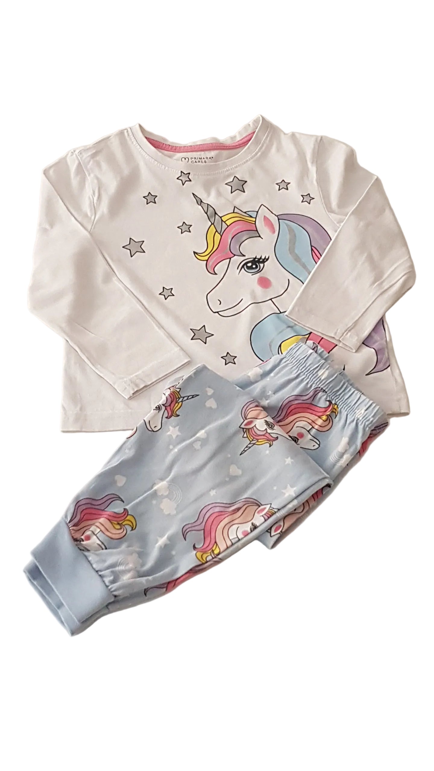 PRIMARK  CSILLÁMOS, UNIKORNIS  KISLÁNY PIZSAMA 92