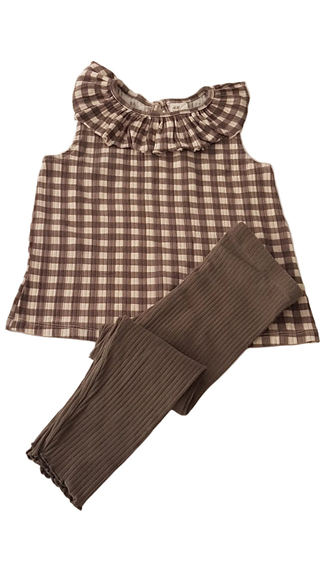 H&M SZÜRKE SZÍNŰ KISLÁNY SZETT 92 Hover Image