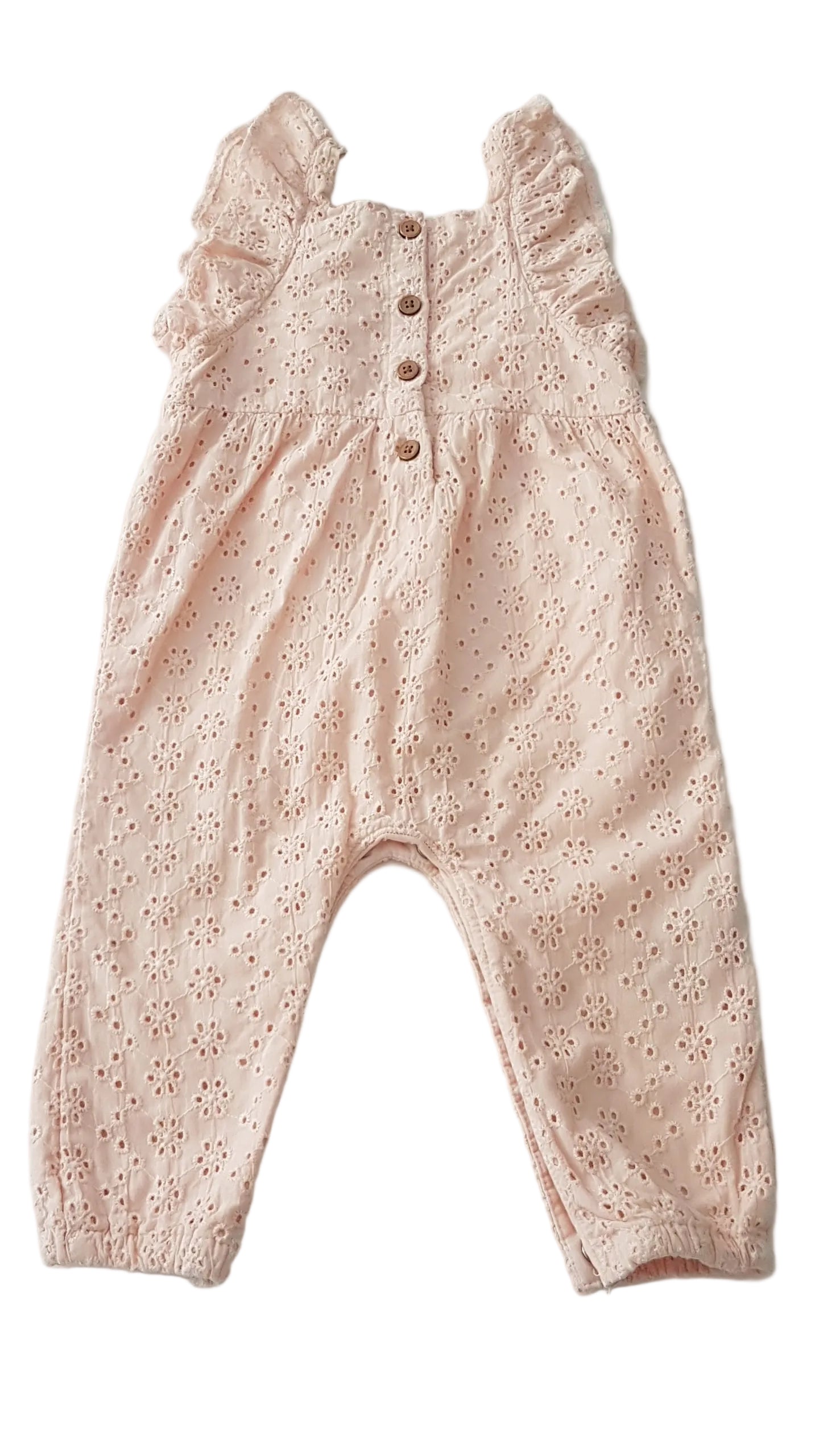 PRIMARK MADEIRÁS,PÚDER SZÍNŰ KISLÁNY JUMPSUIT 80