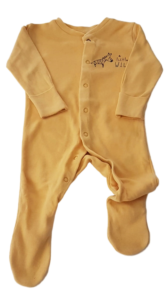 PRIMARK SÁRGA-ZSIRÁFOS UNISEX RUGDALÓZÓ 62 Hover Image