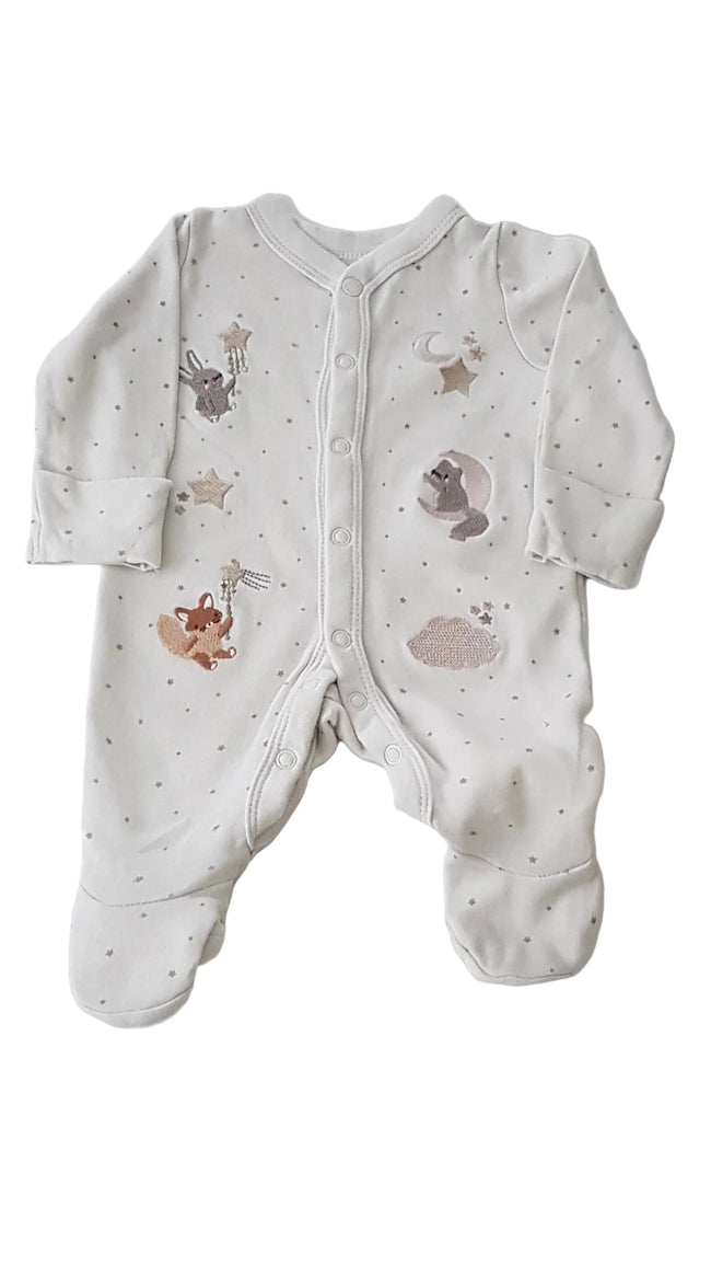 TU TÖRTFEHÉR, HÍMZETT ÁLLATOS  UNISEX RUGDALÓZÓ 56 Hover Image