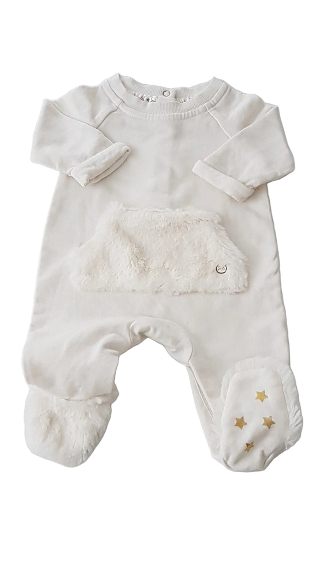 ÚJ MOTHERCARE KÜLÖNLEGES, SZŐRMÉS KISLÁNY RUGDALÓZÓ 50 Hover Image