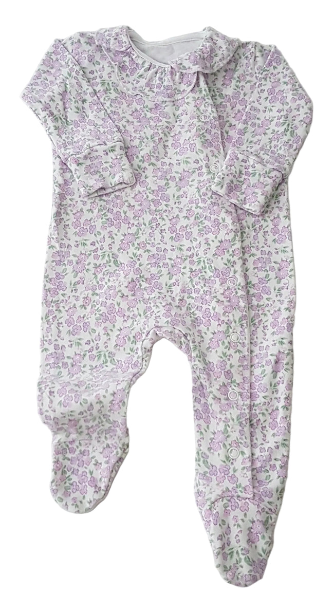 MATALAN CSODASZÉP, LILA VIRÁGOS KISLÁNY RUGDALÓZÓ 62 Hover Image