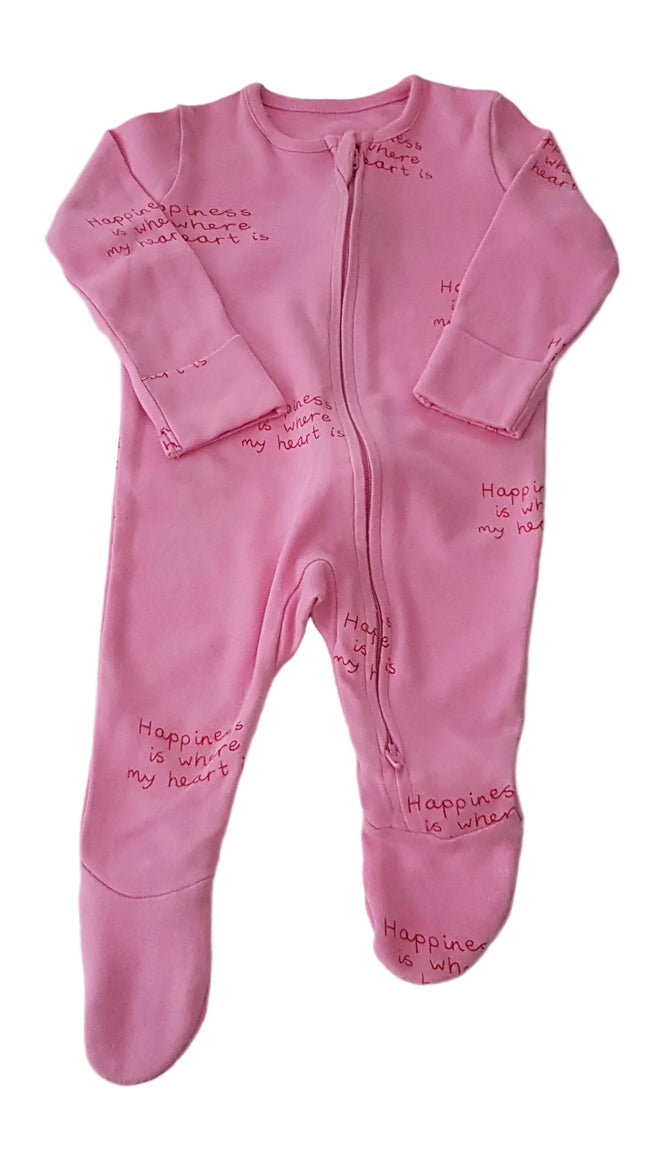 ÚJ GEORGE PINK SZÍNŰ , FELIRATOS KISLÁNY RUGDALÓZÓ 62 Hover Image