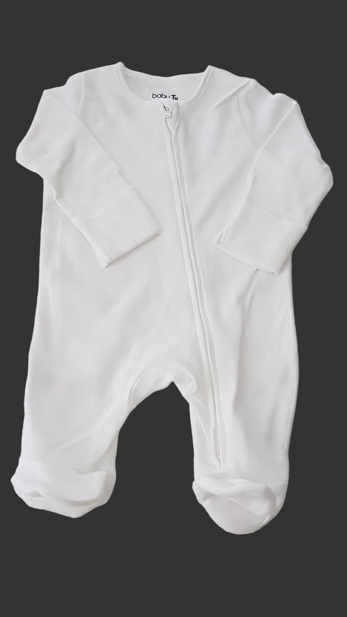 TU FEHÉR SZÍNŰ  UNISEX PAMUT RUGDALÓZÓ 50-56