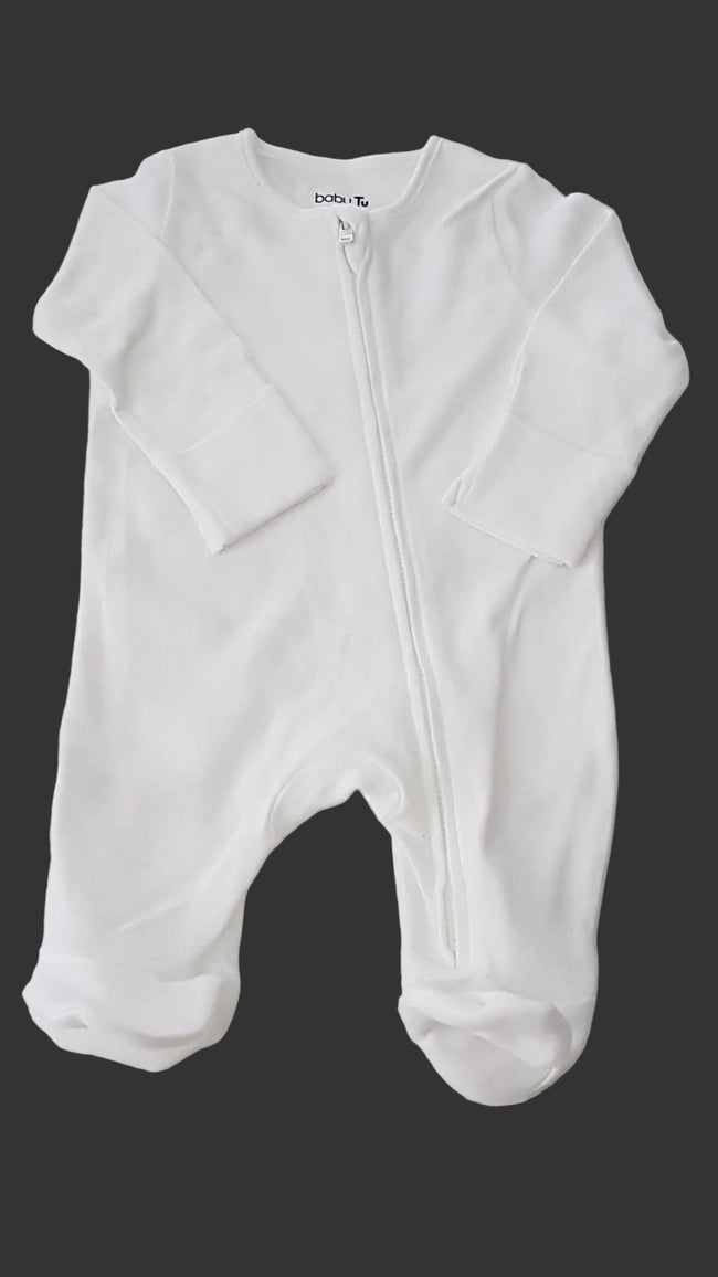TU FEHÉR SZÍNŰ  UNISEX PAMUT RUGDALÓZÓ 50-56 Hover Image