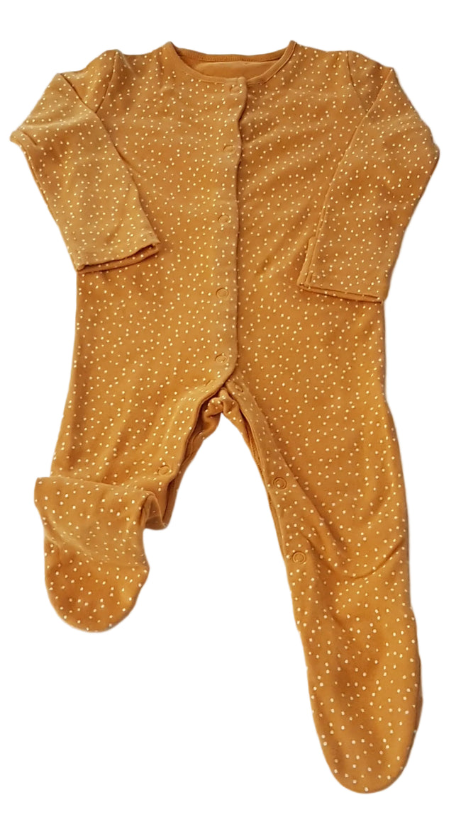 F&F MUSTÁR SZÍNŰ, PÖTTYÖS KISLÁNY RUGDALÓZÓ 74 Hover Image